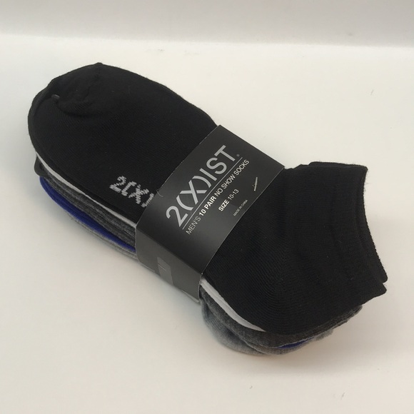 2(X)IST MENŚ 10 PAIR NO SHOW SOCKS SIZE 10-13 - Picture 2 of 9